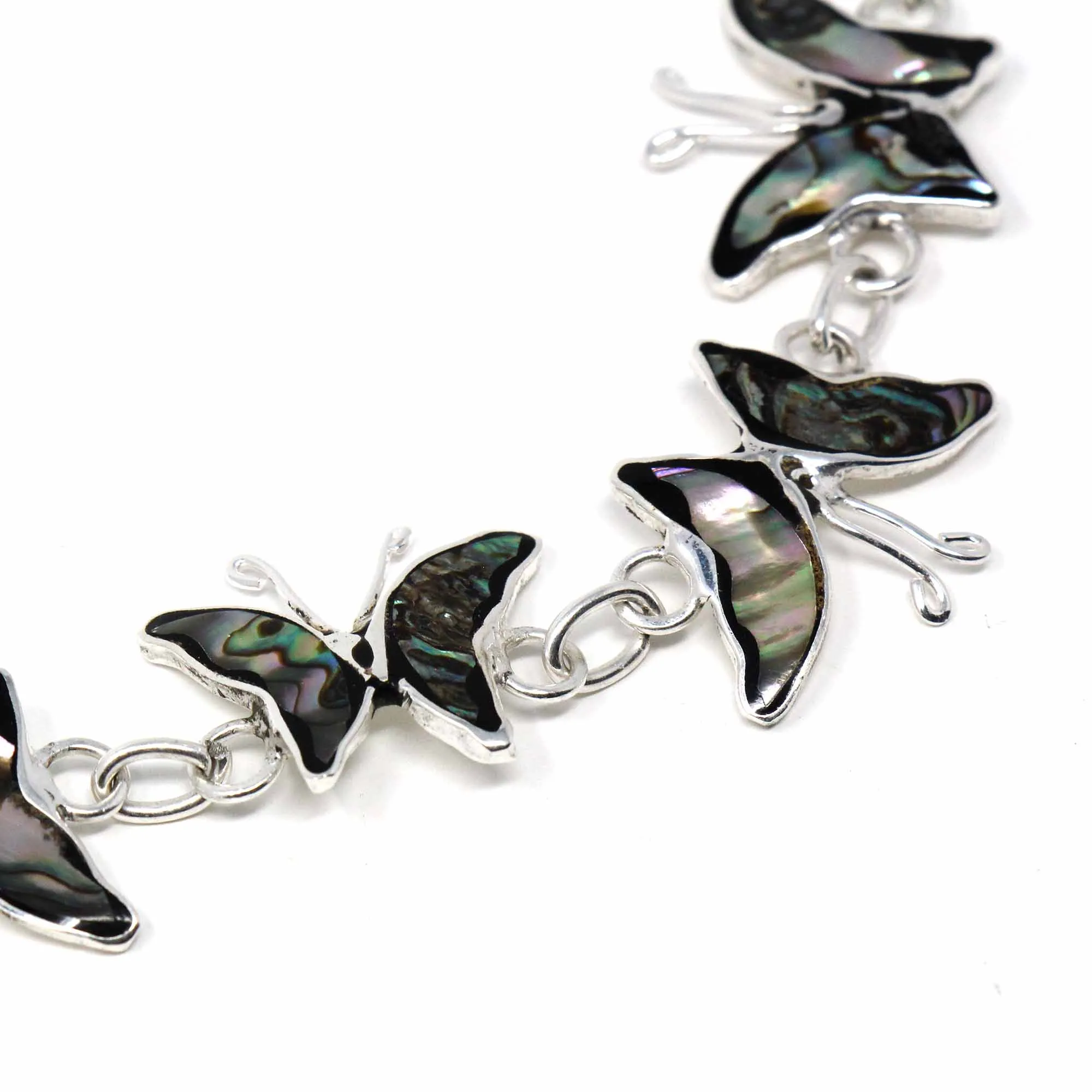 Bracelet Abalone Butterflies