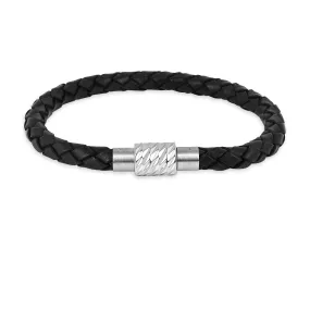 Braided Leather Bracelet For Mens