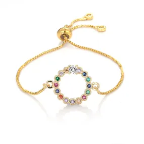 Brass Brass Micropaved Zircon Bracelet Full Of Diamonds