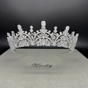 Bridal Crown, Quinceanera Tiara, Wedding Tiara, Corona para Quince, Headpiece for Bride