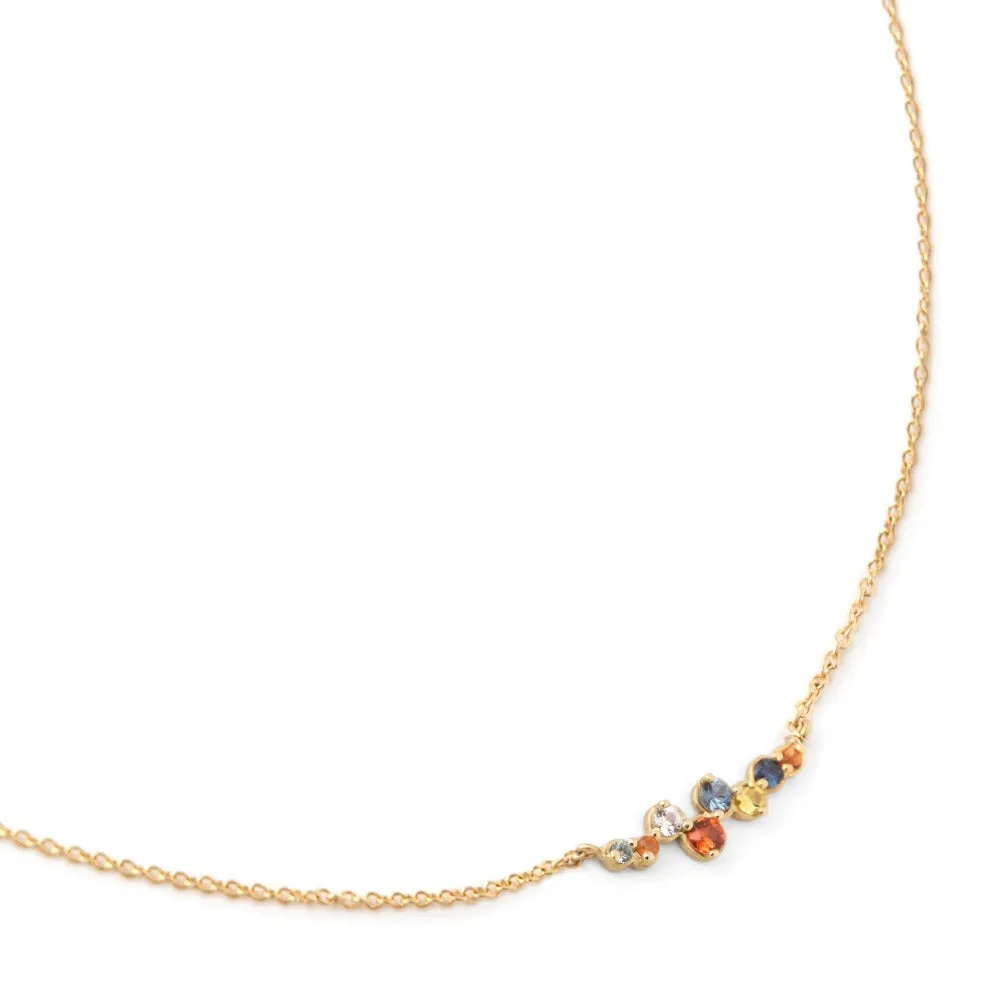 Cascade Multi-Sapphire Necklace