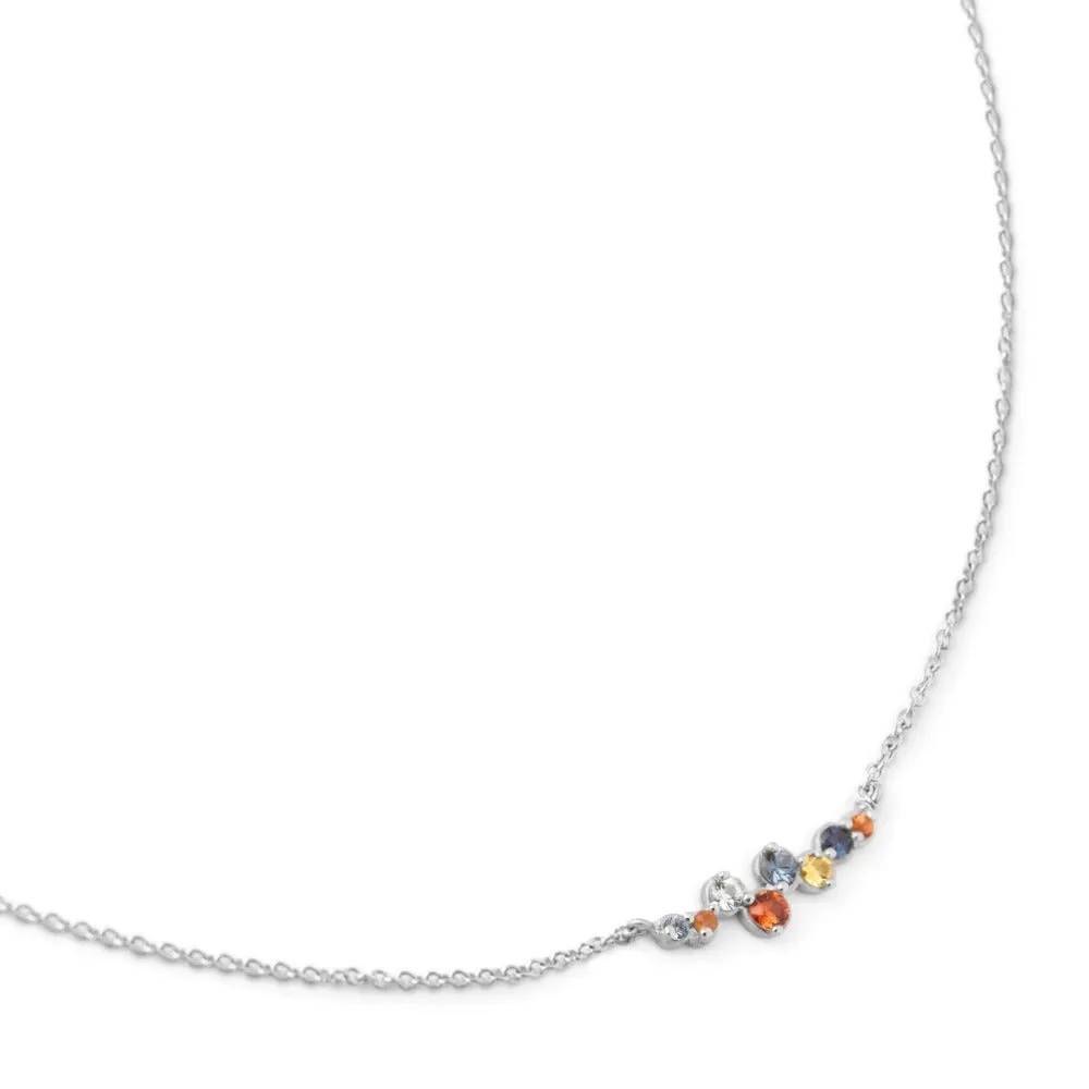 Cascade Multi-Sapphire Necklace