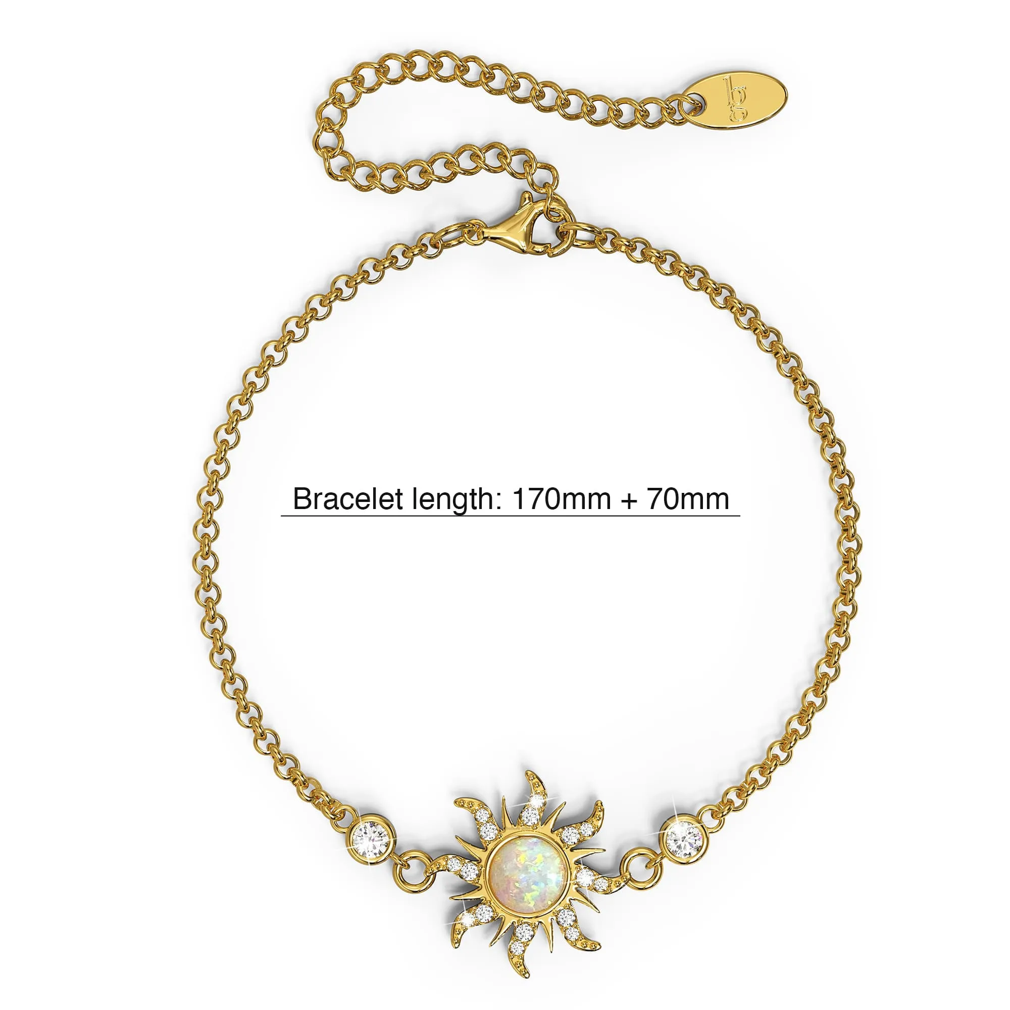 Celestial Opal Sun Bracelet