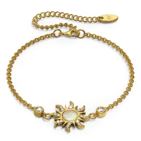 Celestial Opal Sun Bracelet
