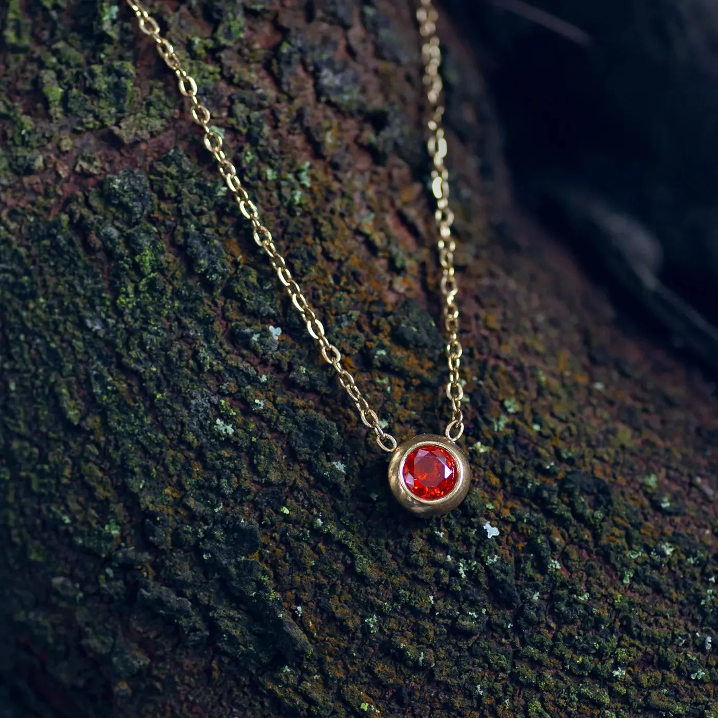 Chakra Crystal Necklace Stainless Steel