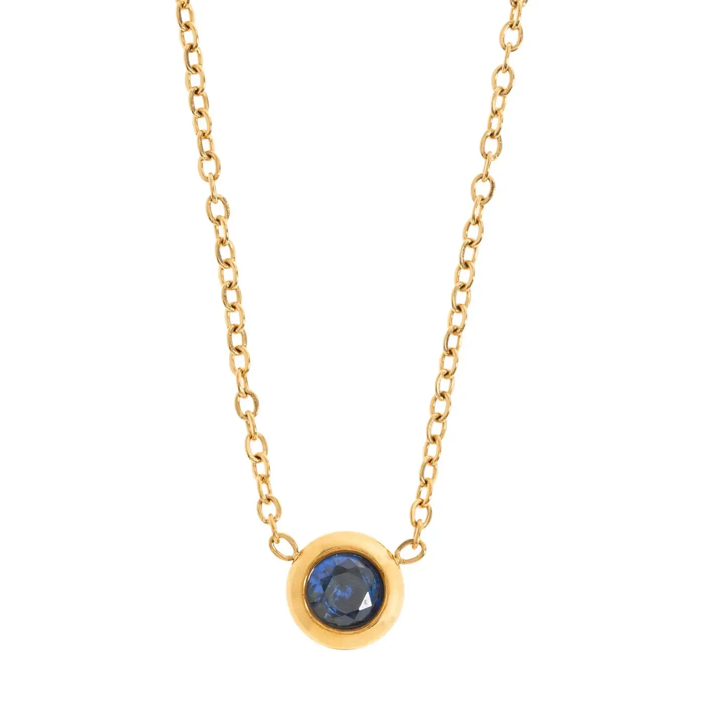 Chakra Crystal Necklace Stainless Steel
