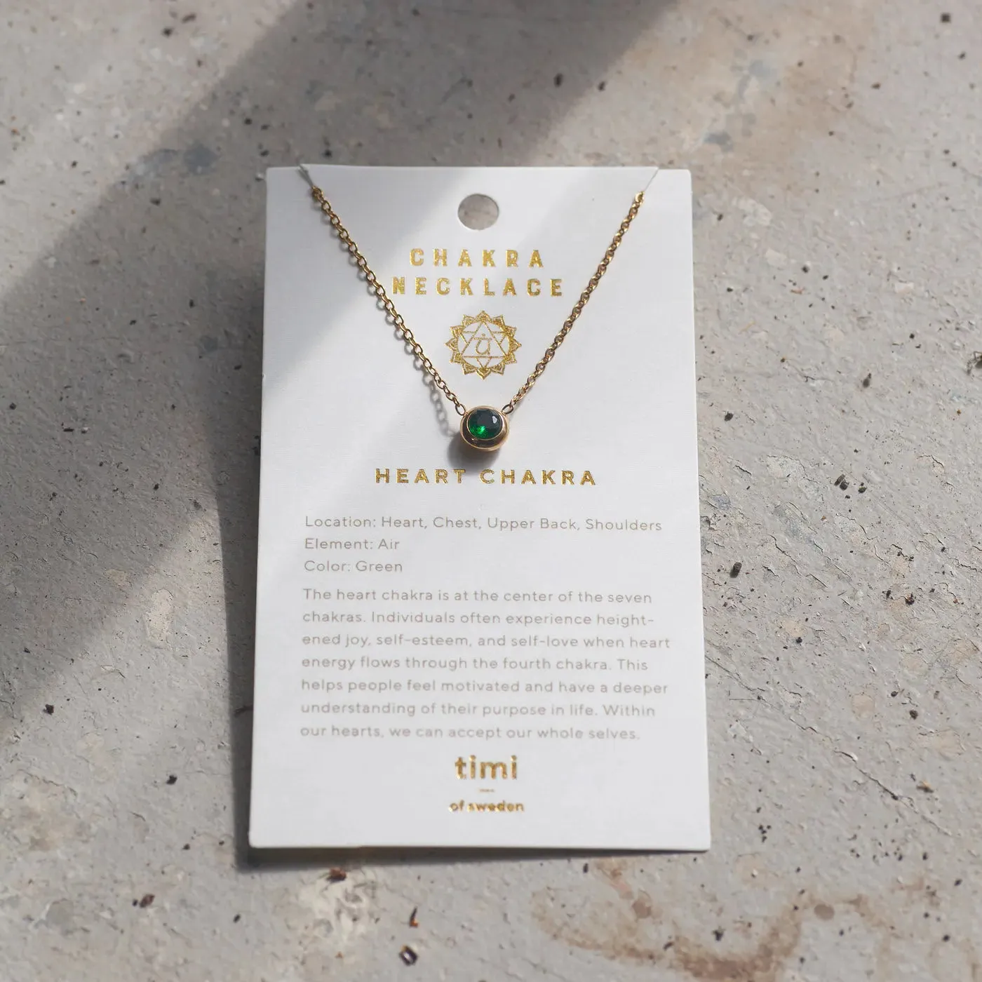 Chakra Crystal Necklace Stainless Steel