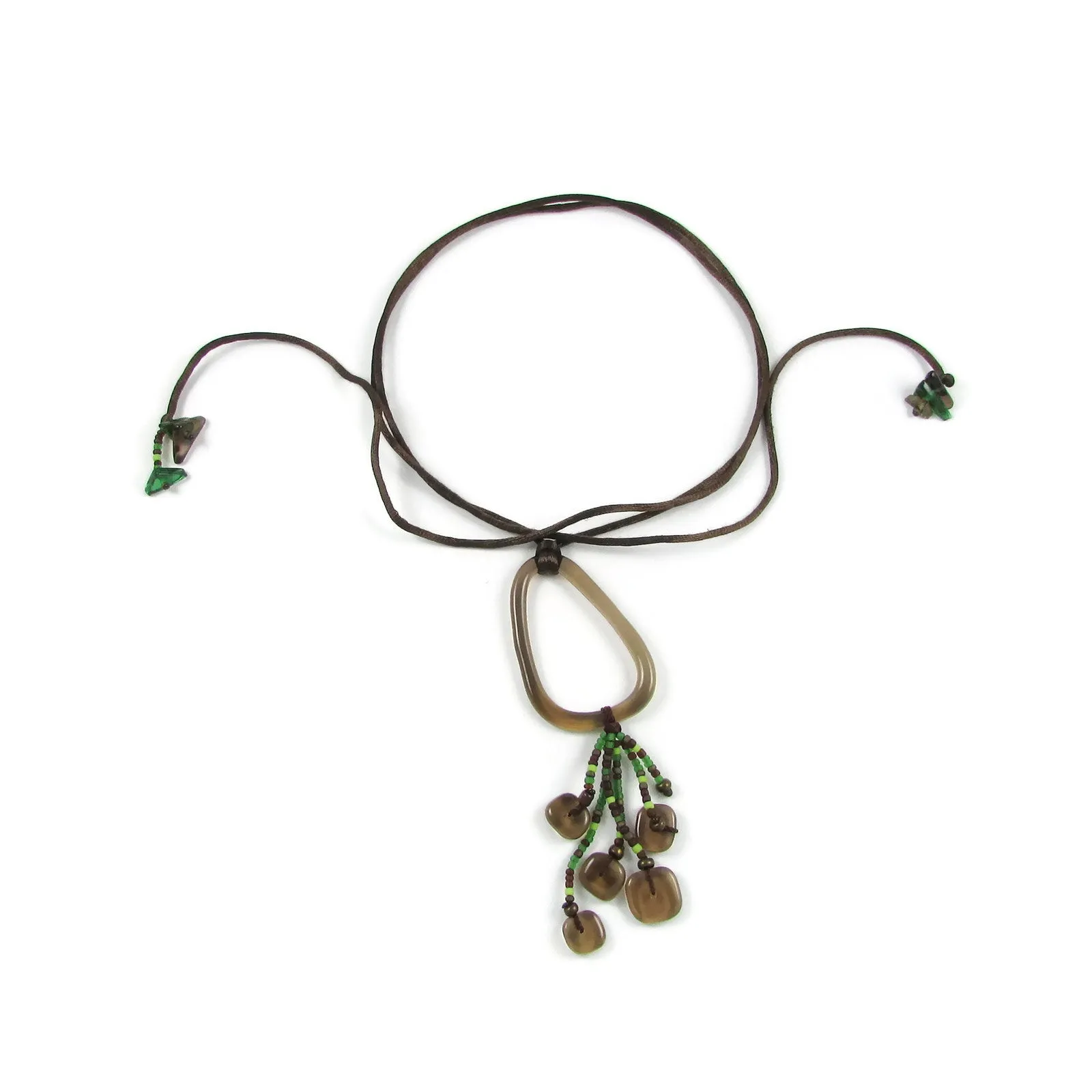 Chaquiras Glass Necklace - Red