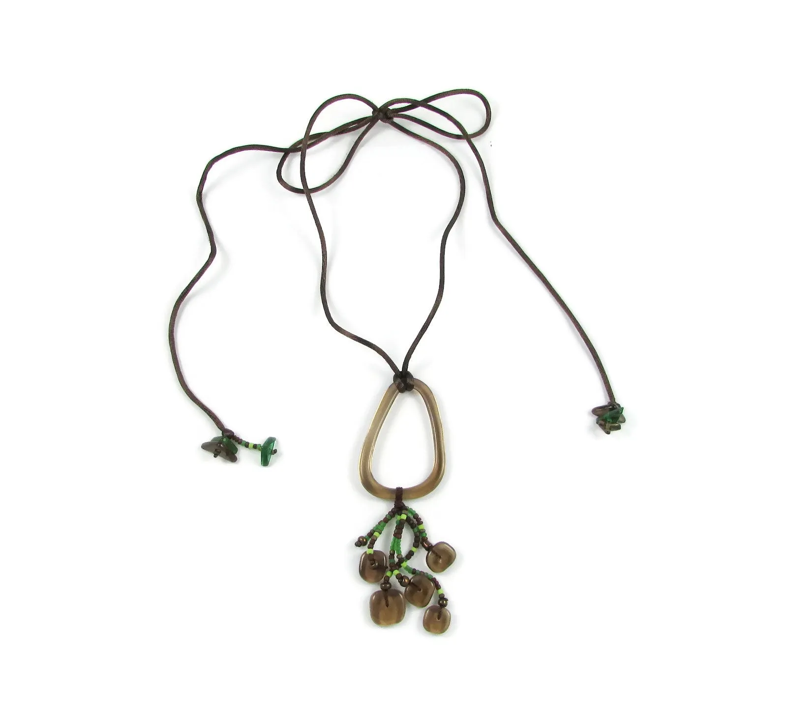 Chaquiras Glass Necklace - Red
