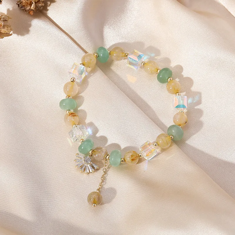 Charming Crystal Bracelet - Sterling Silver with Crystal Gems