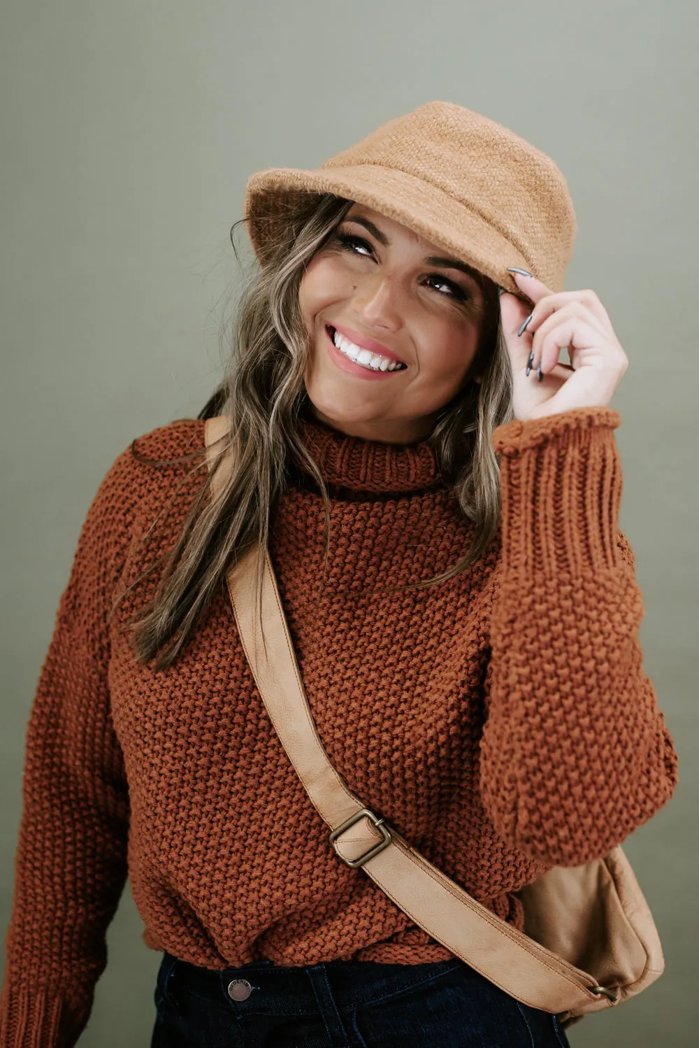 Chill Vibes Bucket Hat , Camel