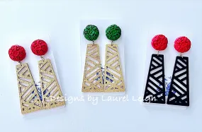 Chinoiserie Chippendale Earrings