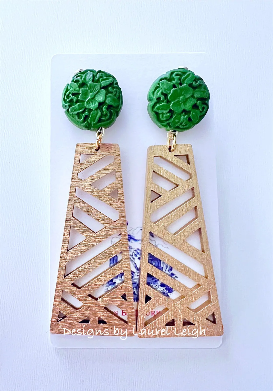 Chinoiserie Chippendale Earrings