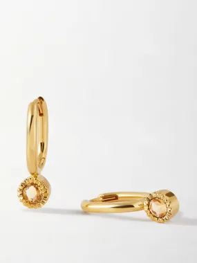 Citrine drop earrings