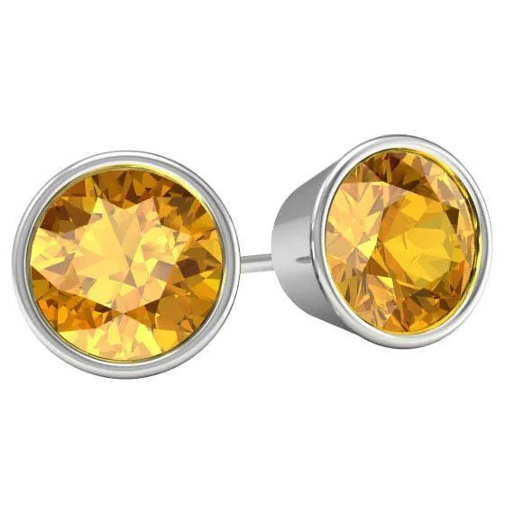 Citrine Stud Earrings
