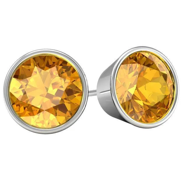 Citrine Stud Earrings