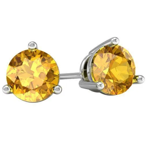 Citrine Stud Earrings