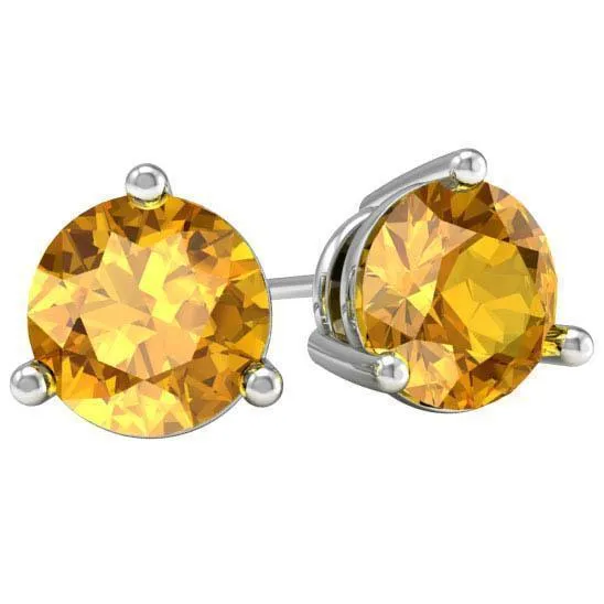 Citrine Stud Earrings