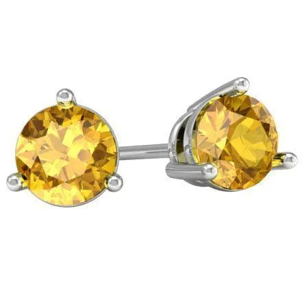 Citrine Stud Earrings