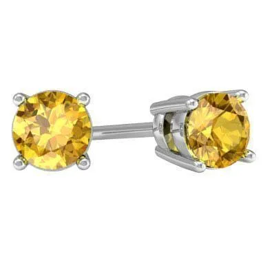 Citrine Stud Earrings