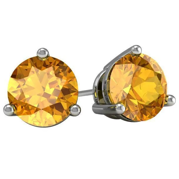Citrine Stud Earrings