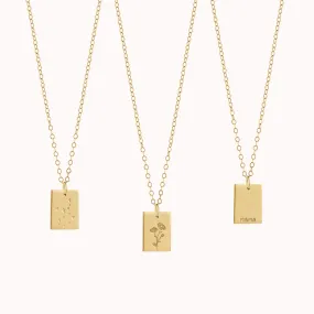 Clara Tag Necklace