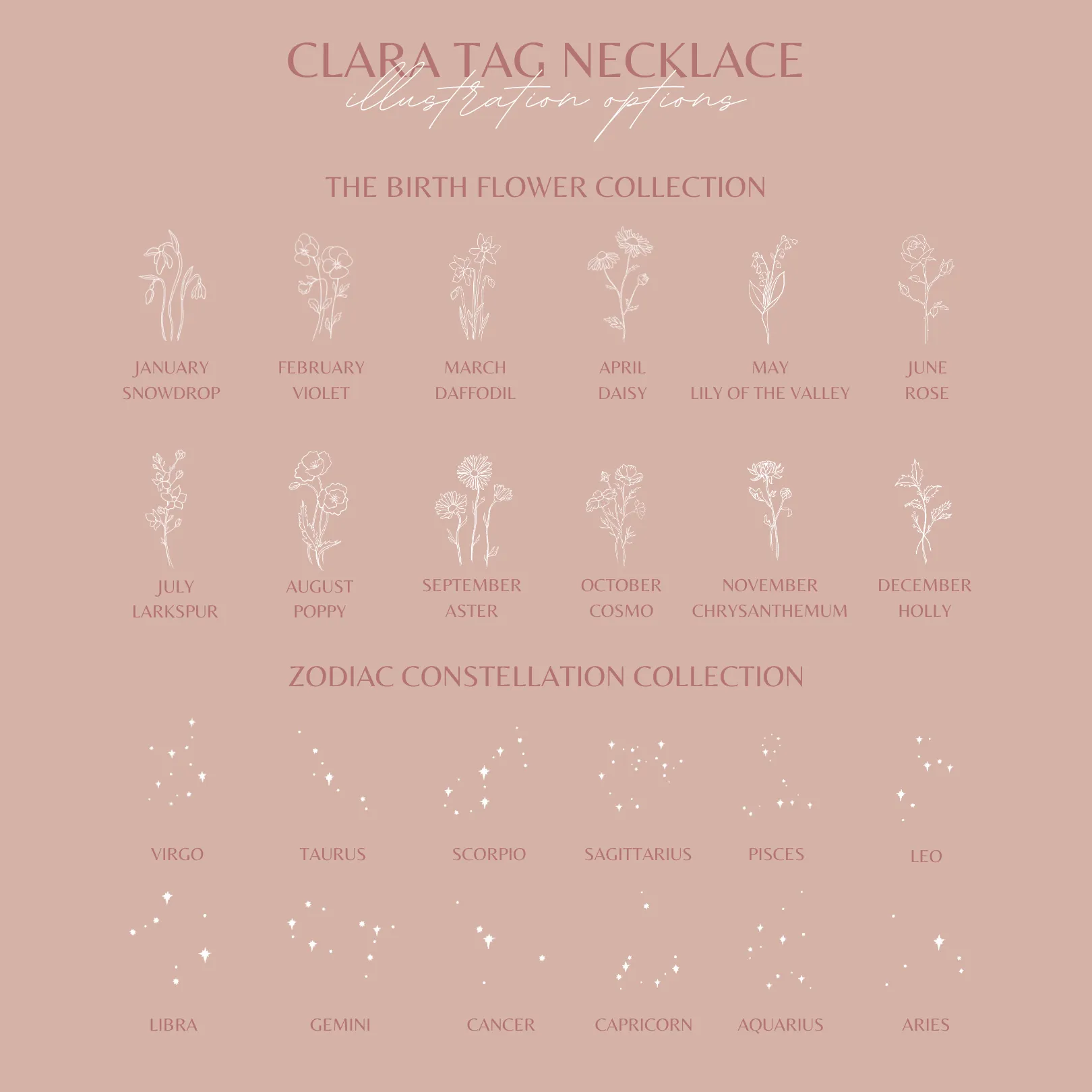 Clara Tag Necklace