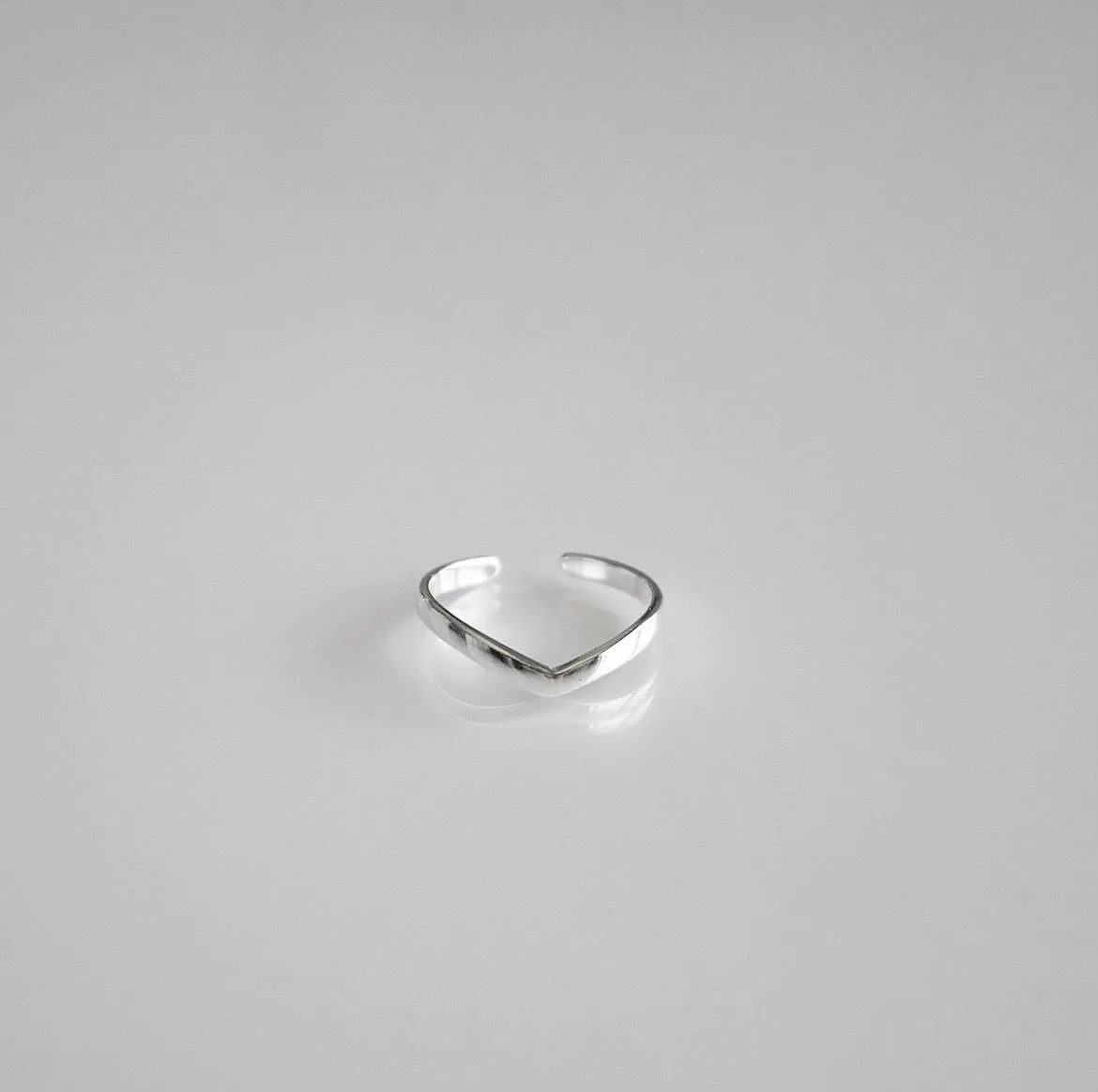 Classic Adjustable Chevron Toe/ Middy .925 Sterling Silver Ring