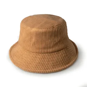 Corduroy Bucket Hat - Camel