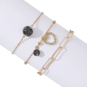 Creative Heart-shaped Chain Bracelet