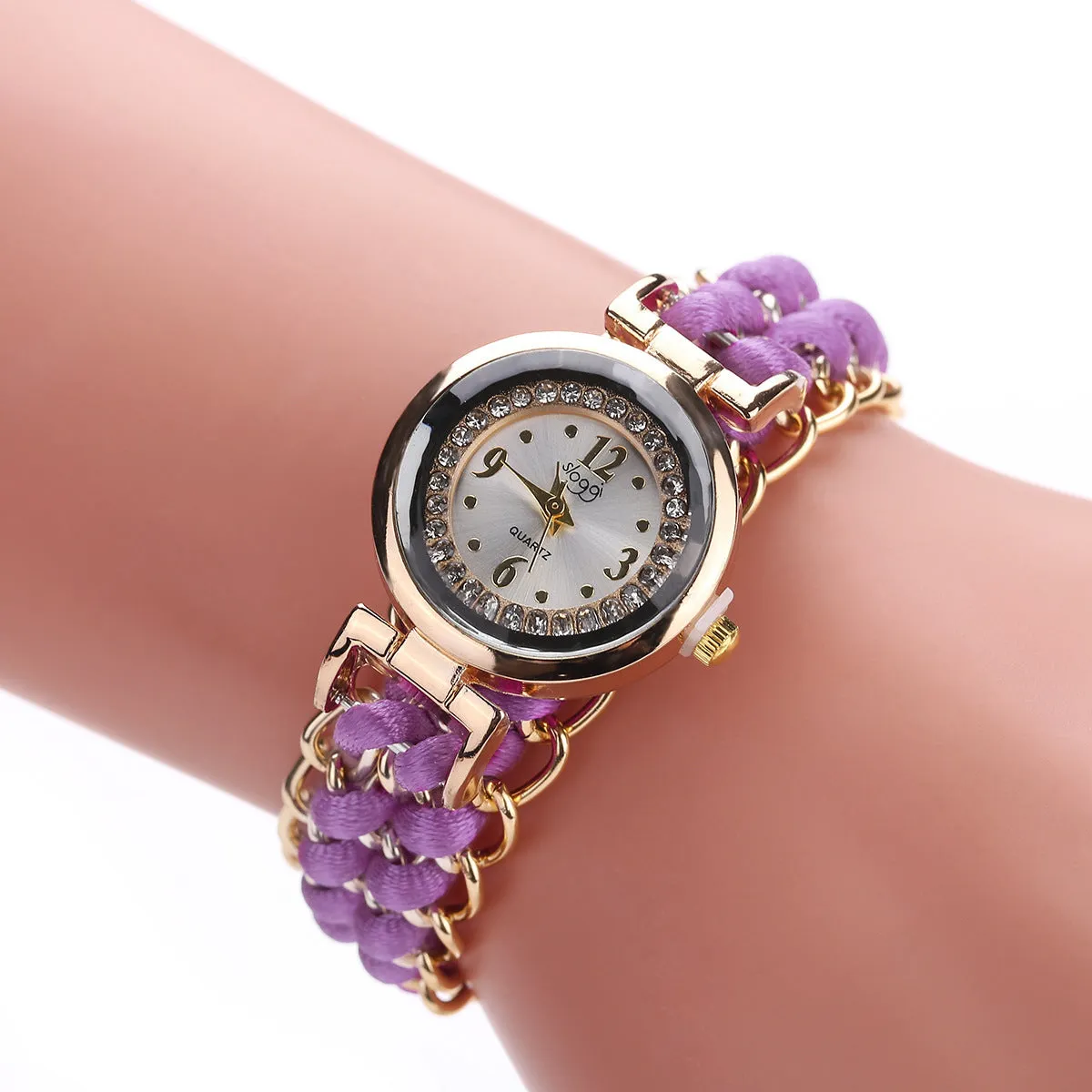 Creative Watch Women's Woven Telescopic Rope Brace Lace Bracelet Pieces