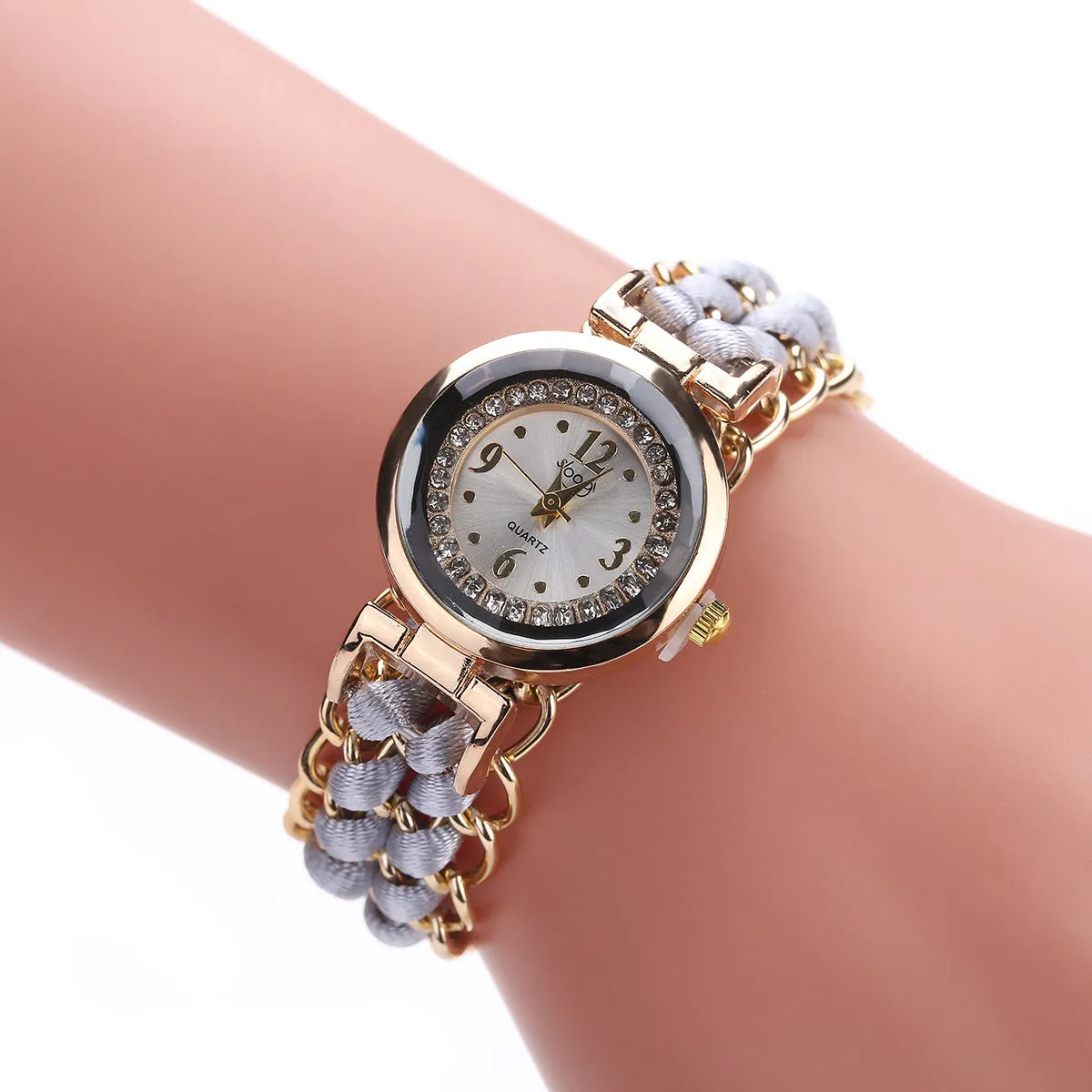Creative Watch Women's Woven Telescopic Rope Brace Lace Bracelet Pieces
