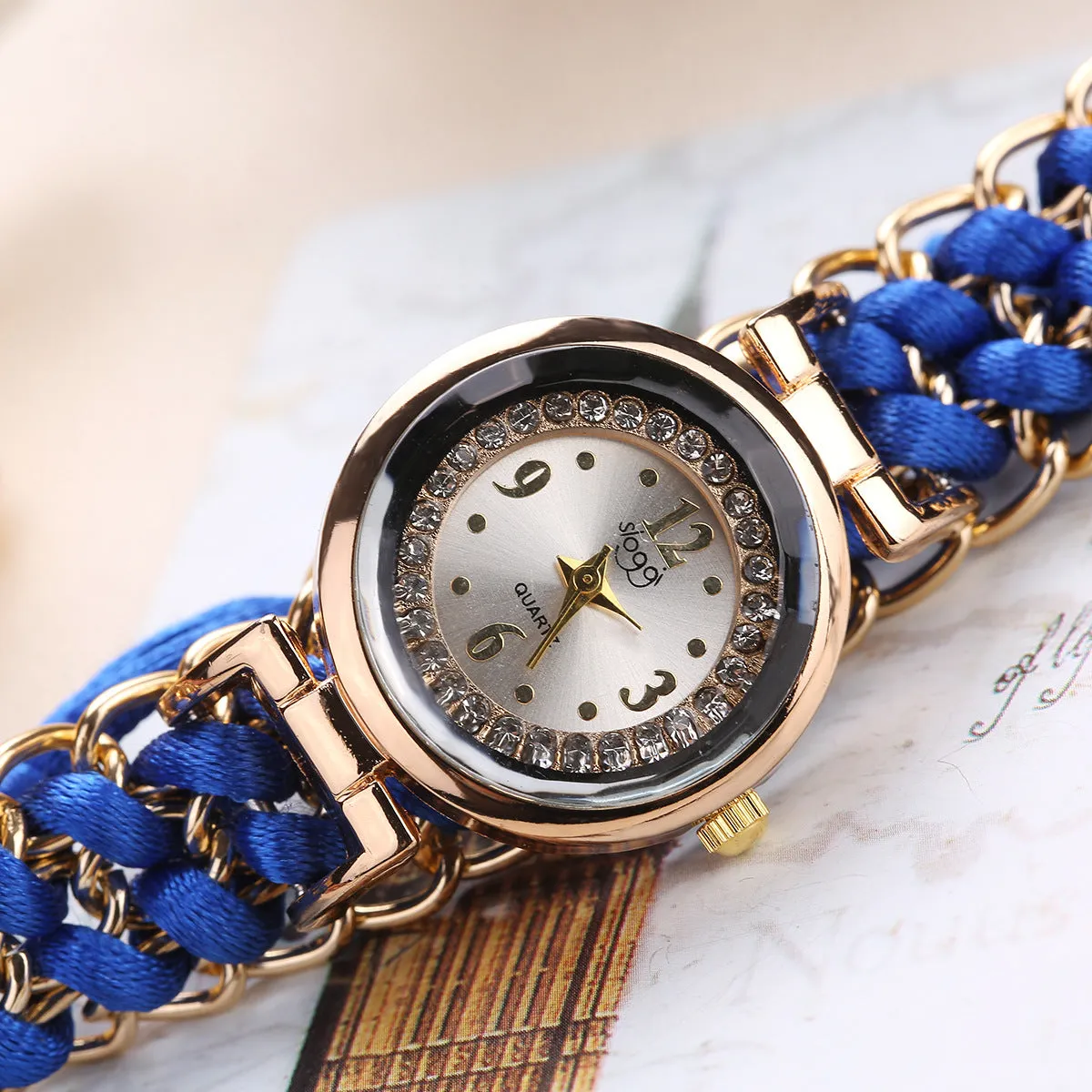 Creative Watch Women's Woven Telescopic Rope Brace Lace Bracelet Pieces