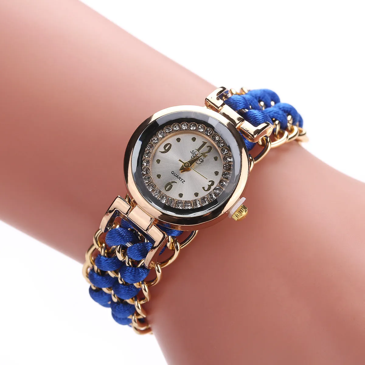 Creative Watch Women's Woven Telescopic Rope Brace Lace Bracelet Pieces