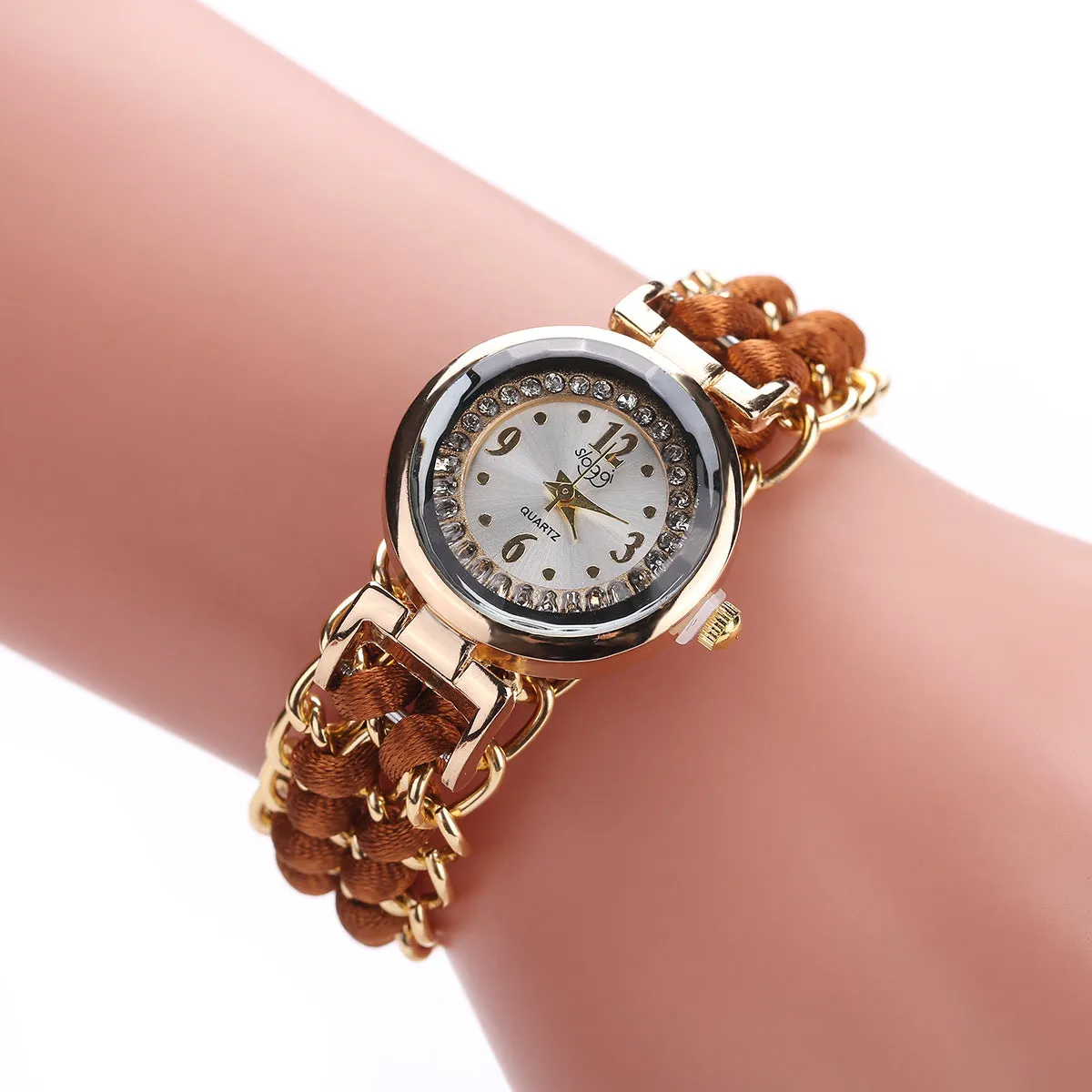 Creative Watch Women's Woven Telescopic Rope Brace Lace Bracelet Pieces