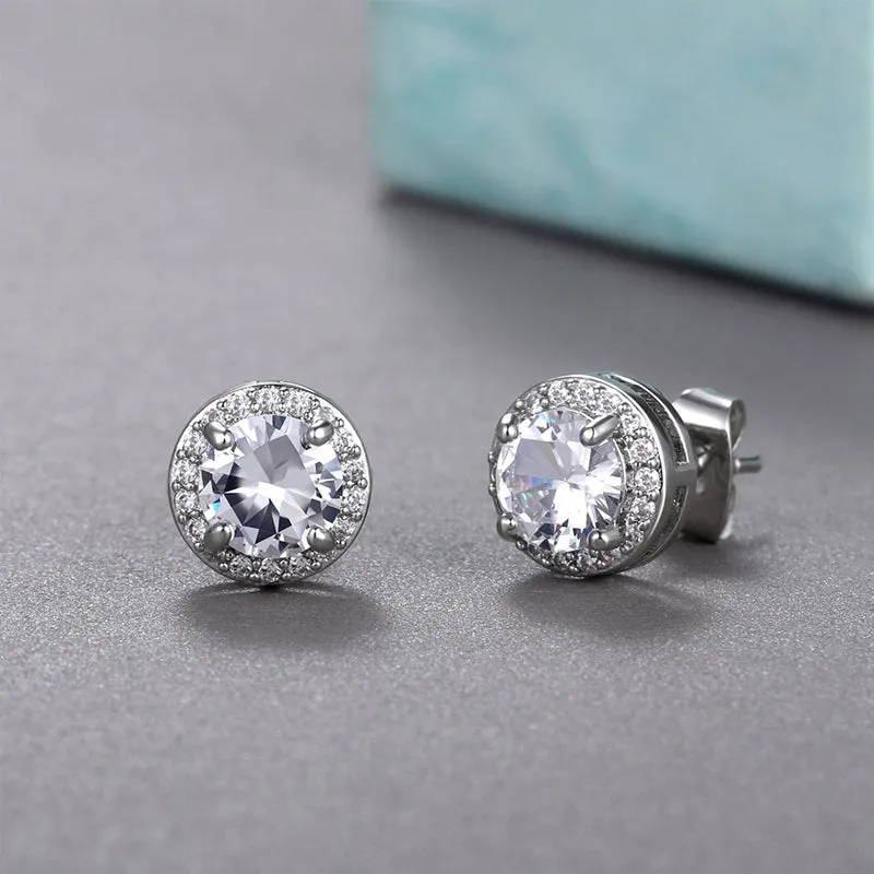 Creative zircon all-match earrings