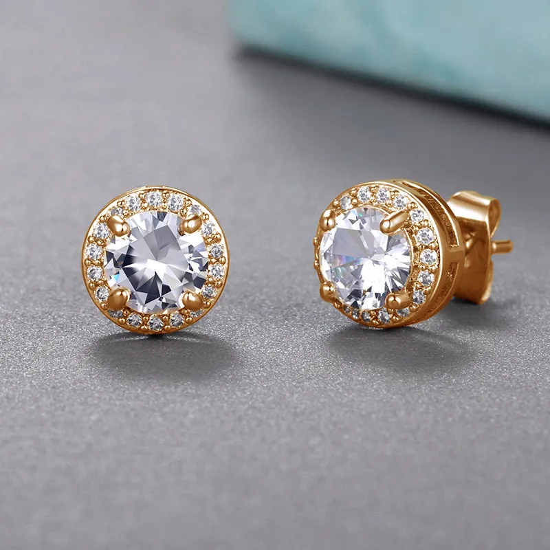 Creative zircon all-match earrings