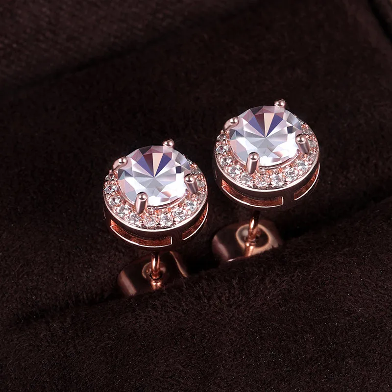Creative zircon all-match earrings