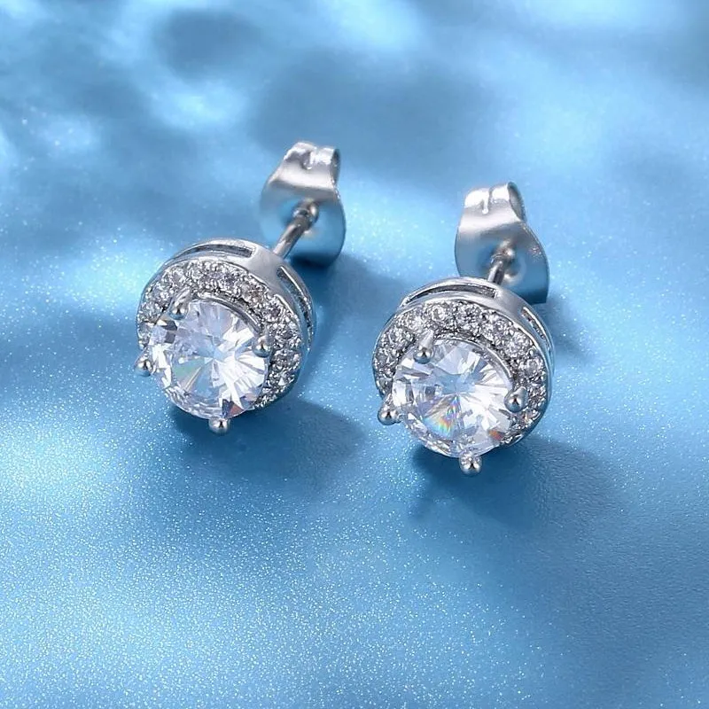 Creative zircon all-match earrings