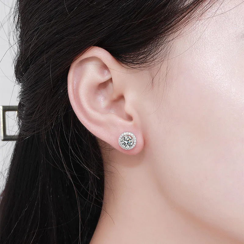 Creative zircon all-match earrings