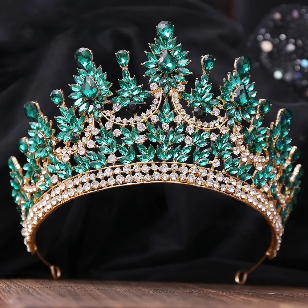 Creme de la Creme Floral Peaks Design Tiaras-Crown