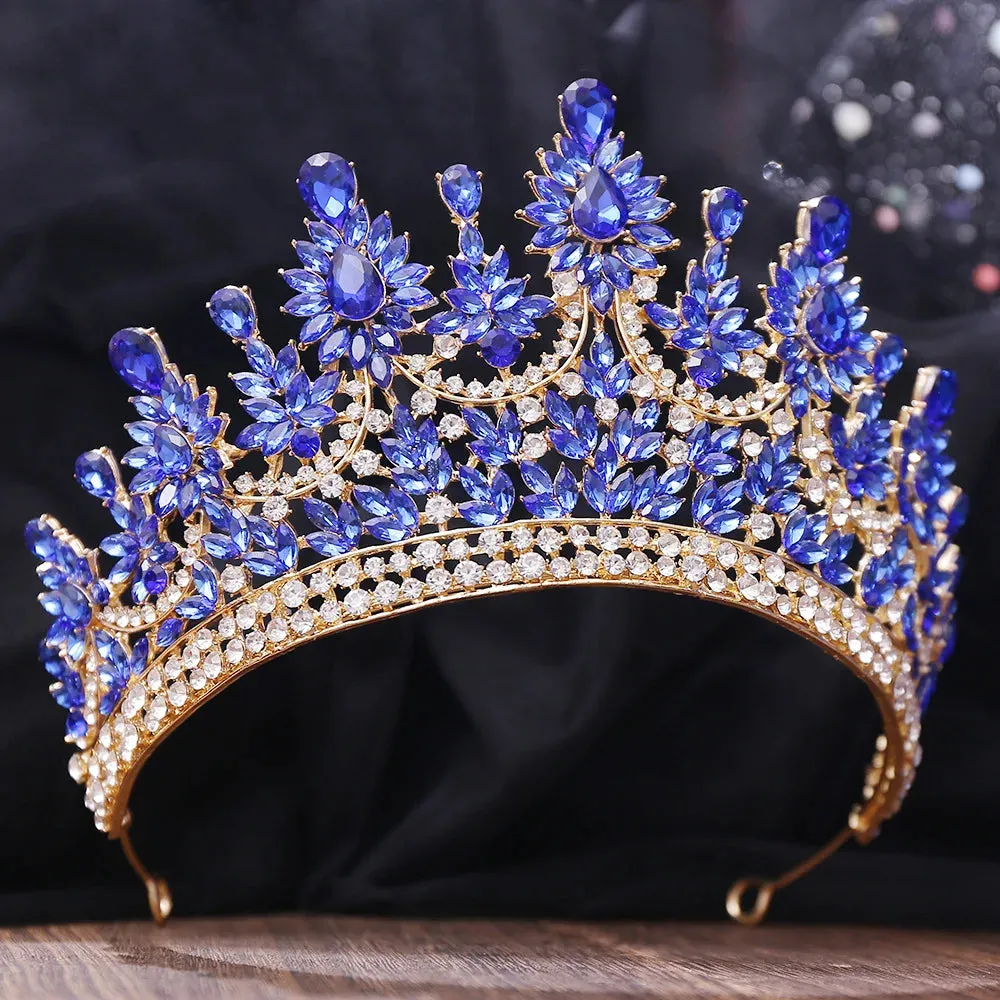 Creme de la Creme Floral Peaks Design Tiaras-Crown