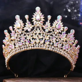 Creme de la Creme Floral Peaks Design Tiaras-Crown