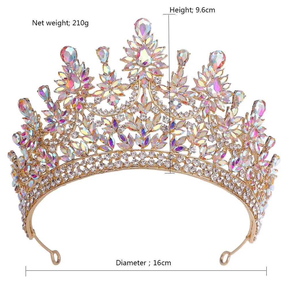 Creme de la Creme Floral Peaks Design Tiaras-Crown