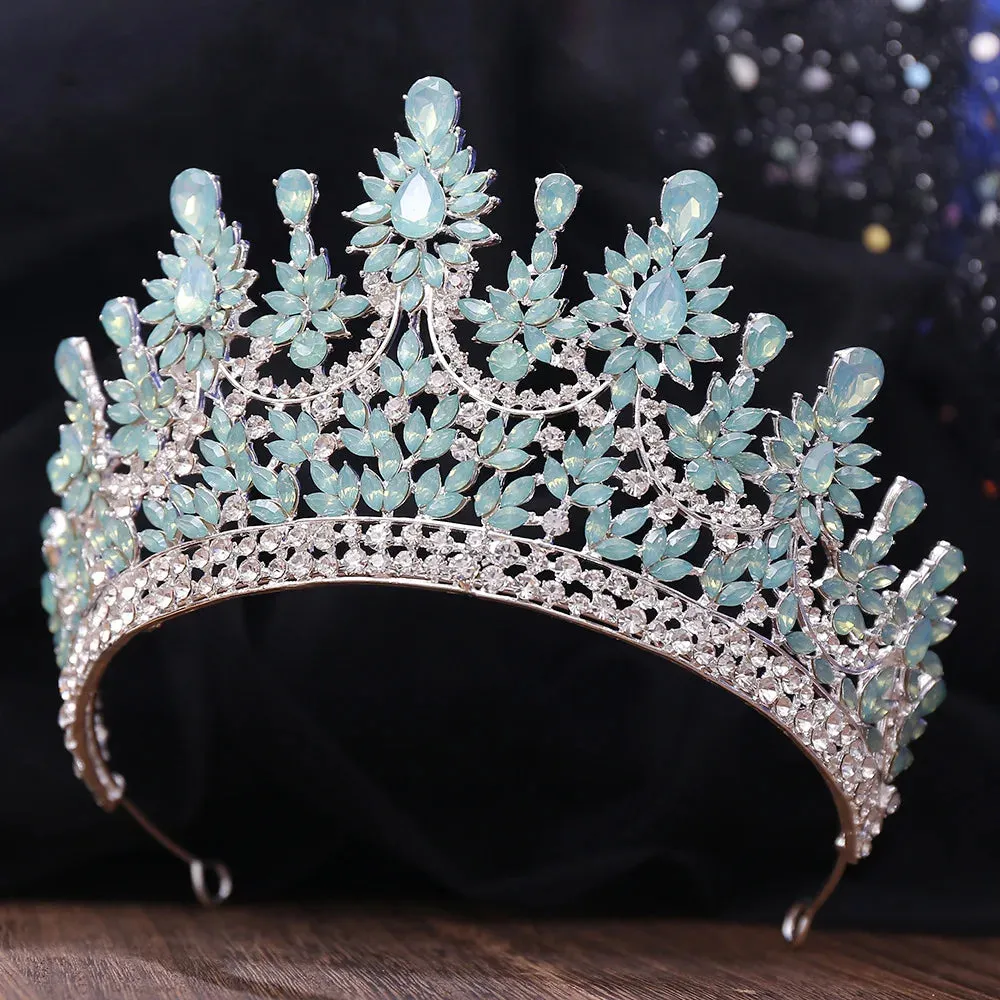 Creme de la Creme Floral Peaks Design Tiaras-Crown