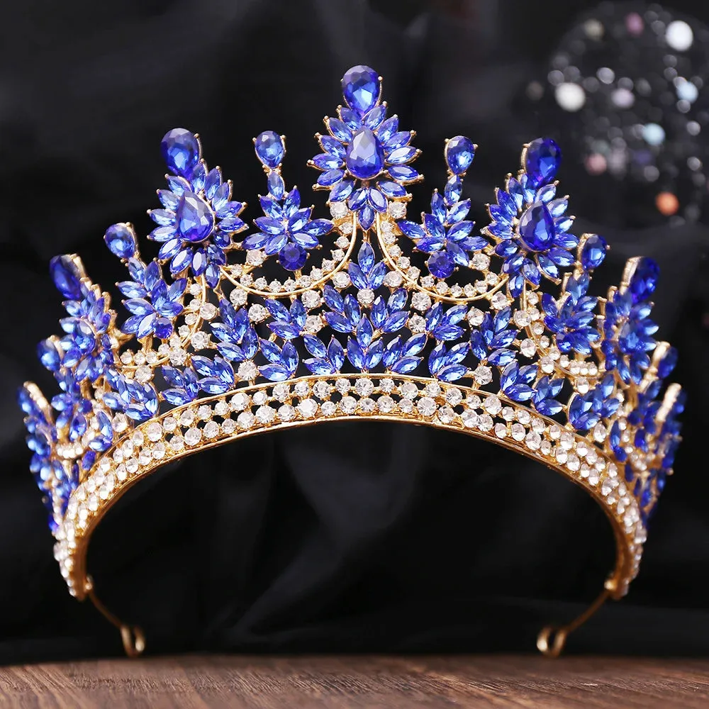 Creme de la Creme Floral Peaks Design Tiaras-Crown