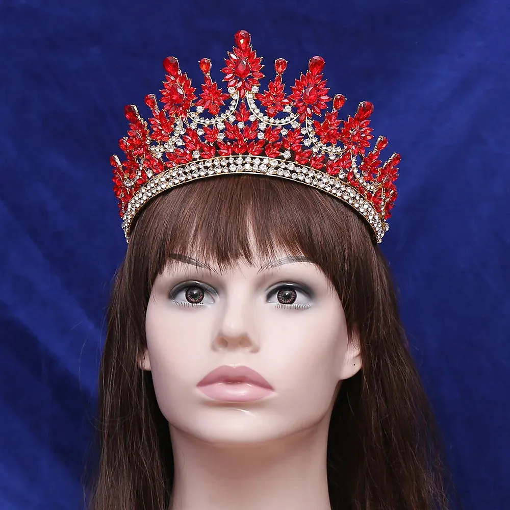Creme de la Creme Floral Peaks Design Tiaras-Crown