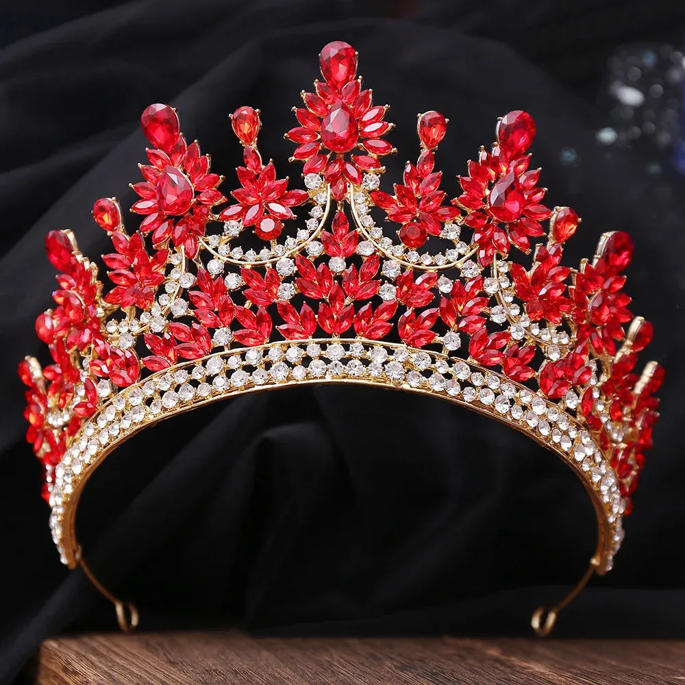 Creme de la Creme Floral Peaks Design Tiaras-Crown