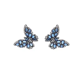 Cubic Zircon CZ Butterfly Earrings for Wedding, Crystals Drop Earring for Bride, Women Girl Birthday Party Jewelry CE11265