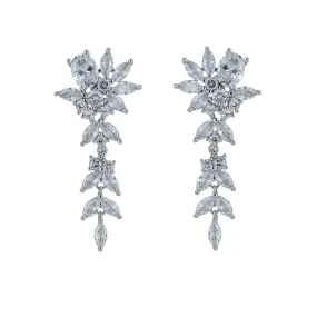Cubic Zircon CZ Wedding Drop Dangle Earring CE10576